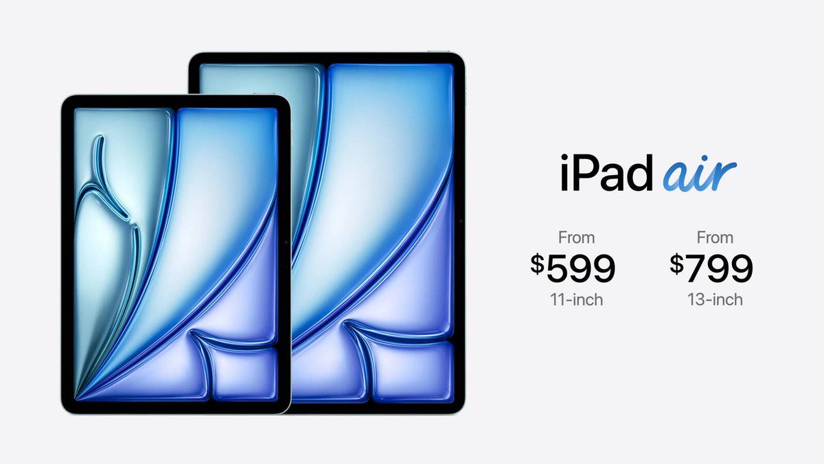 ✨ Stockage iPad Air : à partir de 128 Go avec options allant jusqu'à 1 To ! 

Disponible la semaine prochaine