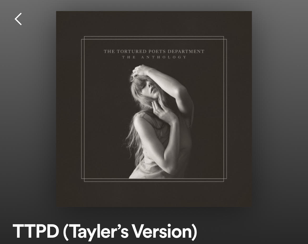 I made a playlist with just my favorite songs from The Tortured Poets Department because 31 songs was too long for me :) open.spotify.com/playlist/74dhE…