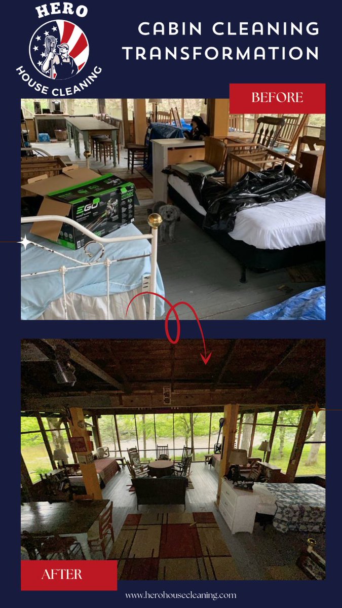 Our cabin cleaning transformation was not just about tidying up space; it was about restoring a sense of peace and serenity to a place that holds so much magic and memories. 🪄✨Book now and Let us take care of your cabins. 🫧 #CabinCleaning #CleaningTransformation