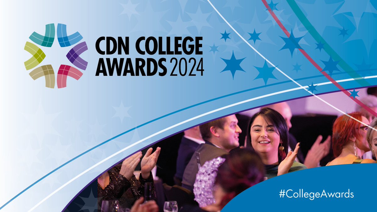 It's time for your college to shine 🌟 We are welcoming entries for the 25th annual CDN #CollegeAwards 🤩 The Awards recognise the talent, skills and achievements of colleges, their staff and their learners 🙌 ✉️Entry Deadline 28 June More info 🔗 bit.ly/48TeXKL