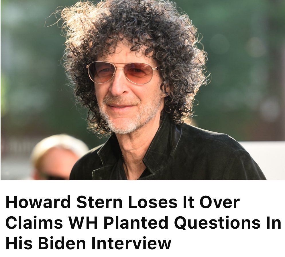 Once the self proclaimed King of Media #HowardStern has become a Biden-loving, left-wing embarrassment!