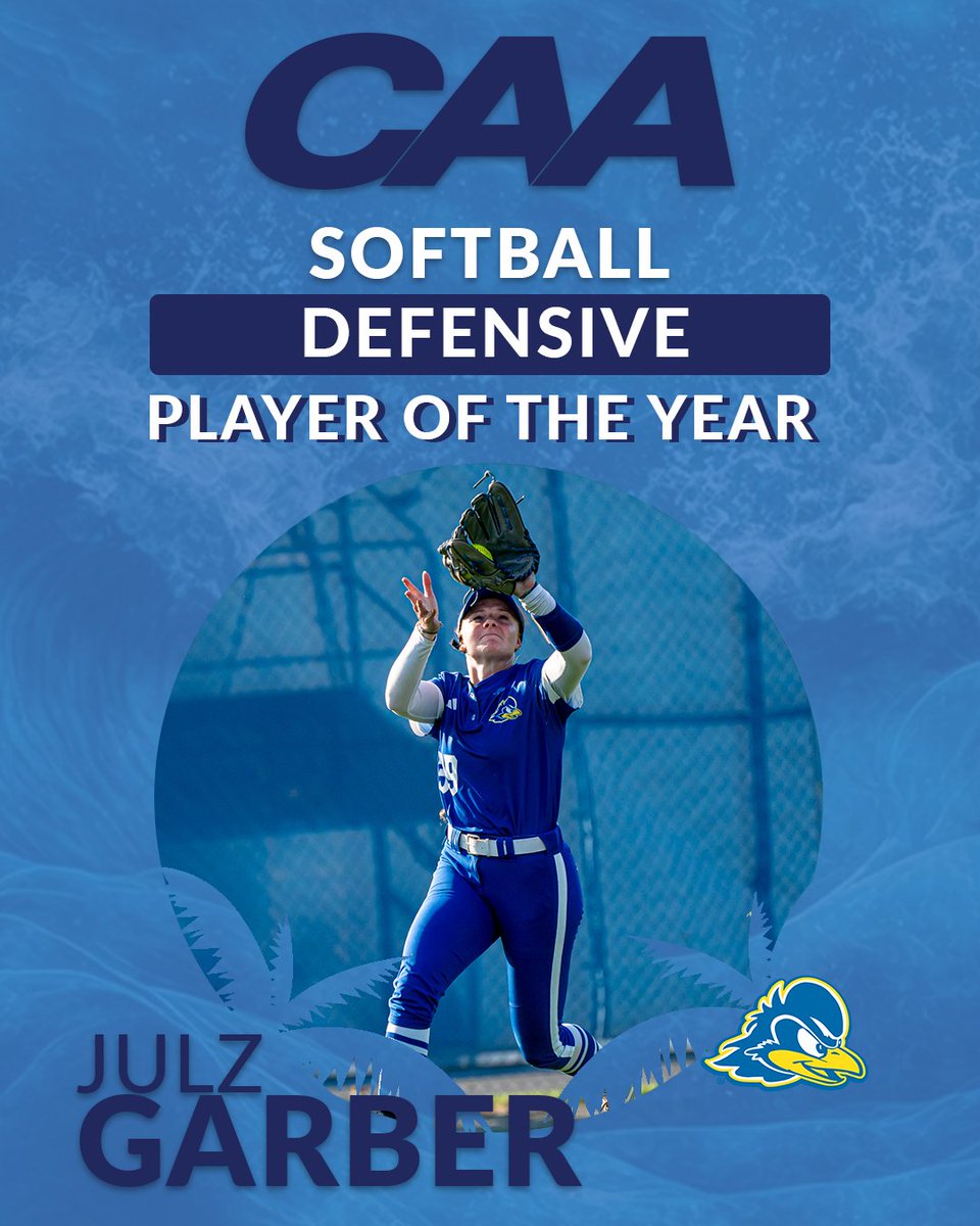CAASports's tweet photo. 🥎 #CAASoftball Defensive Player of the Year: Julz Garber, @Delaware_SB 

https://t.co/lxhfQFtR0i https://t.co/vdPy41Ua4V