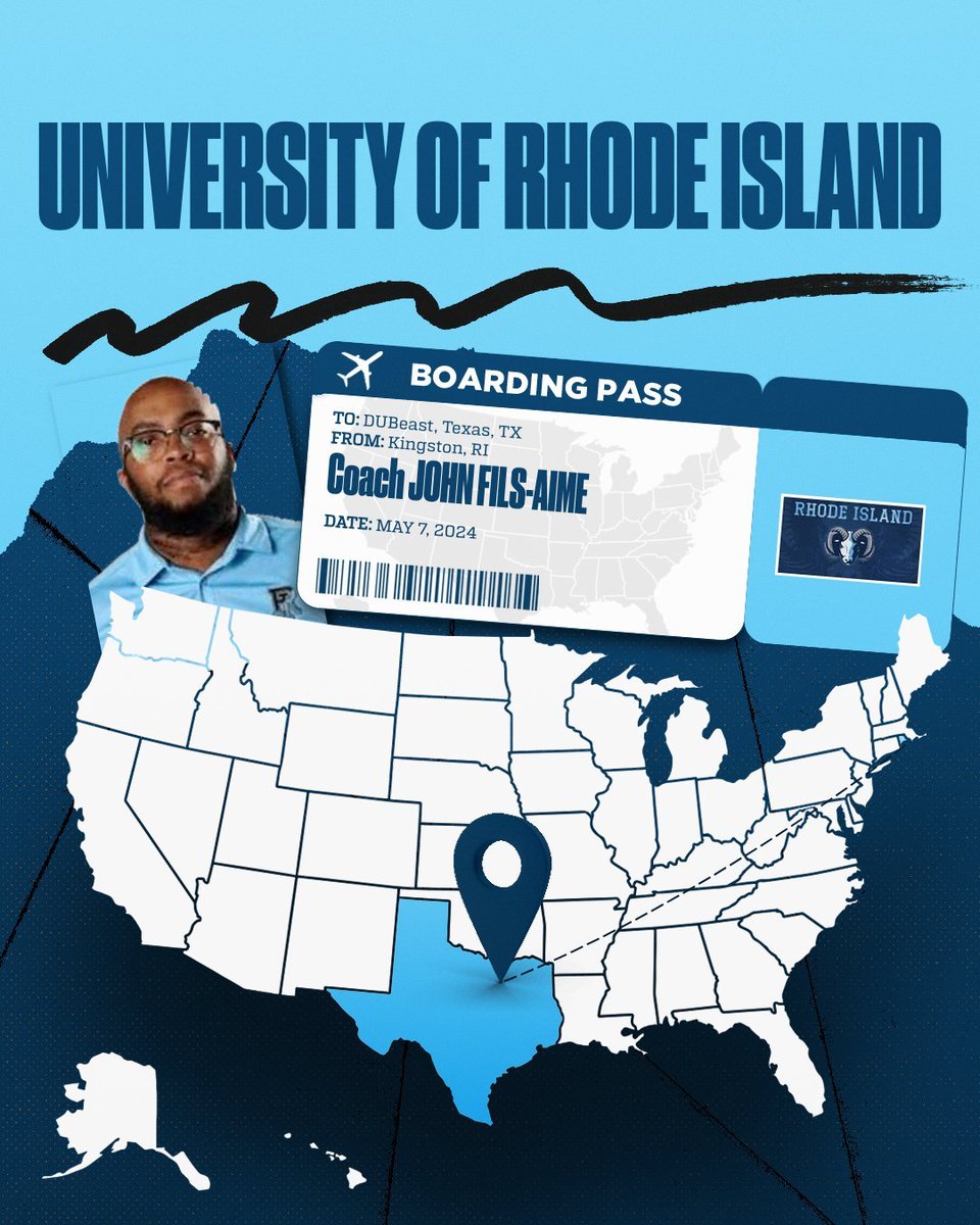 S/O @CoachFilsAime & @RhodyFootball for making the trip to DUBeast, Texas! #RecruitDUBeast