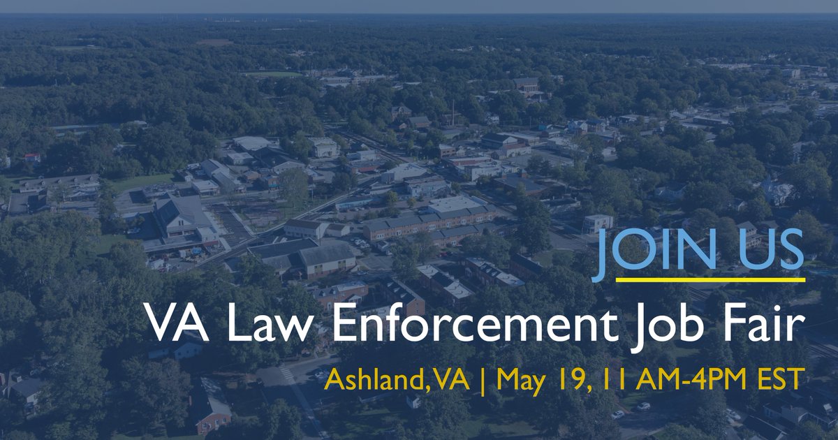 PFPA is coming to Ashland! Our team of recruiters will be attending the 2024 @VALE_Foundation Job Fair in #AshlandVA on May 19. Stop by and learn about the variety of #LawEnforcement career opportunities within our federal agency - our recruiters can't wait to connect!