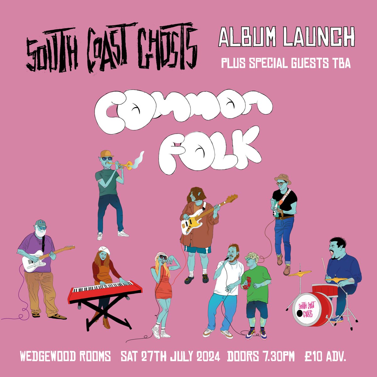 🌟Just Confirmed🌟 Portsmouth’s hip-hop heavyweights South Coast Ghosts join us on Saturday 27th July for their ‘Common Folk’ album launch show!😎 Tickets £10.00 in advance, on sale now from wedgewood-rooms.co.uk