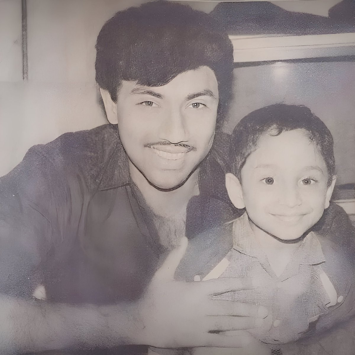 Sathyaraj and Fahadh Faasil in the 1980s.
