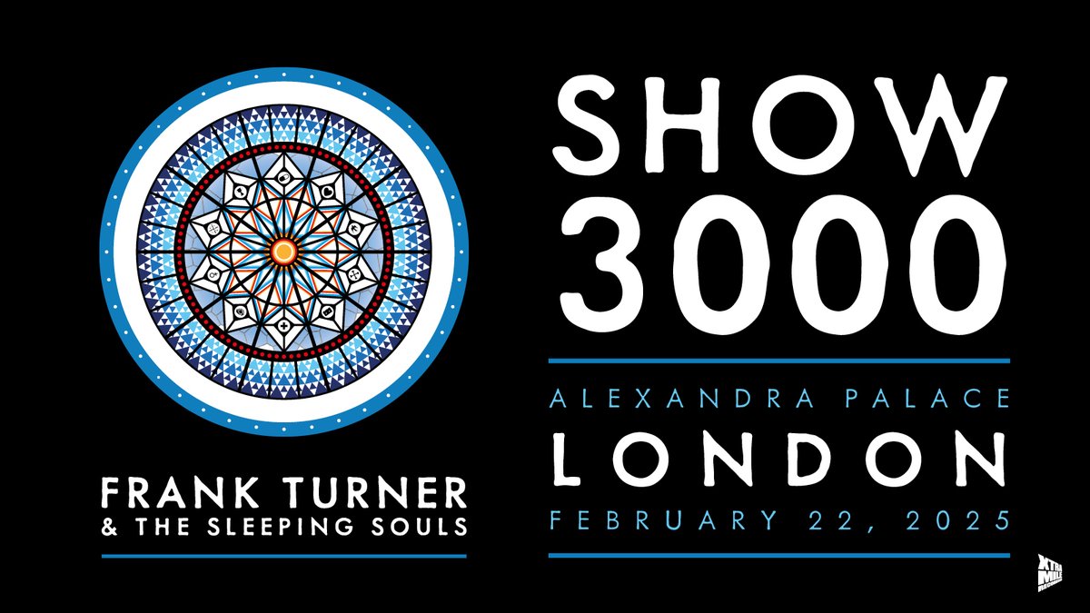 🚨 Tickets are now on sale for @frankturner's 3⃣0⃣0⃣0⃣th show ✨ He returns to Ally Pally with The Sleeping Souls next February 💙 🔗 link.dice.fm/Y6a3e1e9e04f