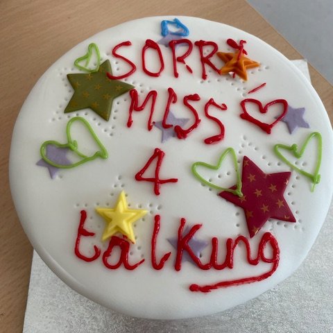 Mrs Baker has received the most lovely apology gift from two of her Year 11 Product Design students! @tringsch_