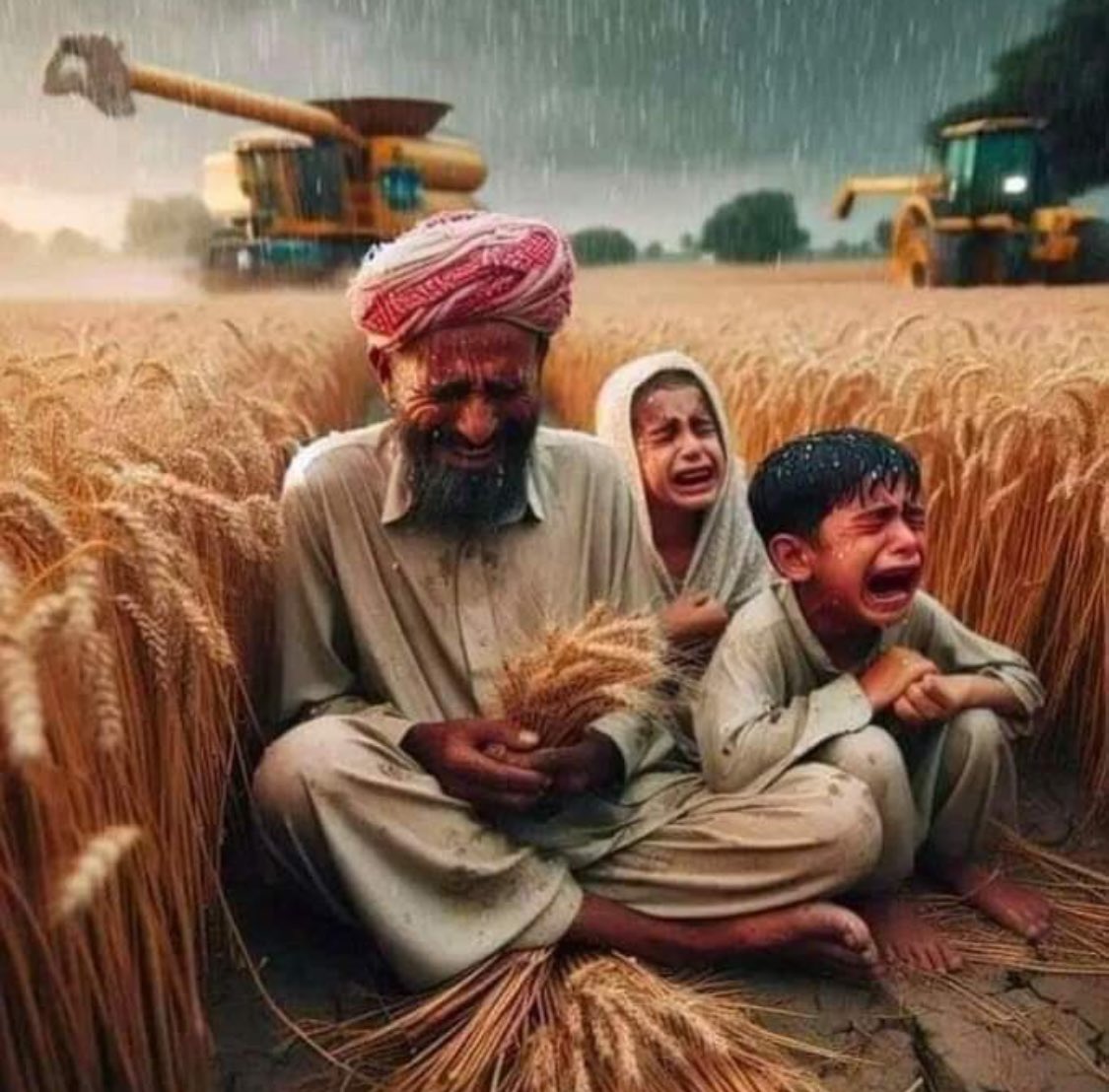 پاکستان کا کسان اپنی گندم کھیتوں میں روتے بچوں کے ساتھ لیکر بیٹھا ھے لیکن تین مقتدر فورم میں دو کی پریس کانفرنسیں اور تیسری پریس کانفرنس نما سماعت سنی ایک میں گذشتہ نو مئی کے ملک دشمن ایجنڈے پر ملکی املاک کو نقصان پہنچانے والوں سے نمٹنے کی بات تھی جس سے ھمُ نے نہی انہوں نے خود