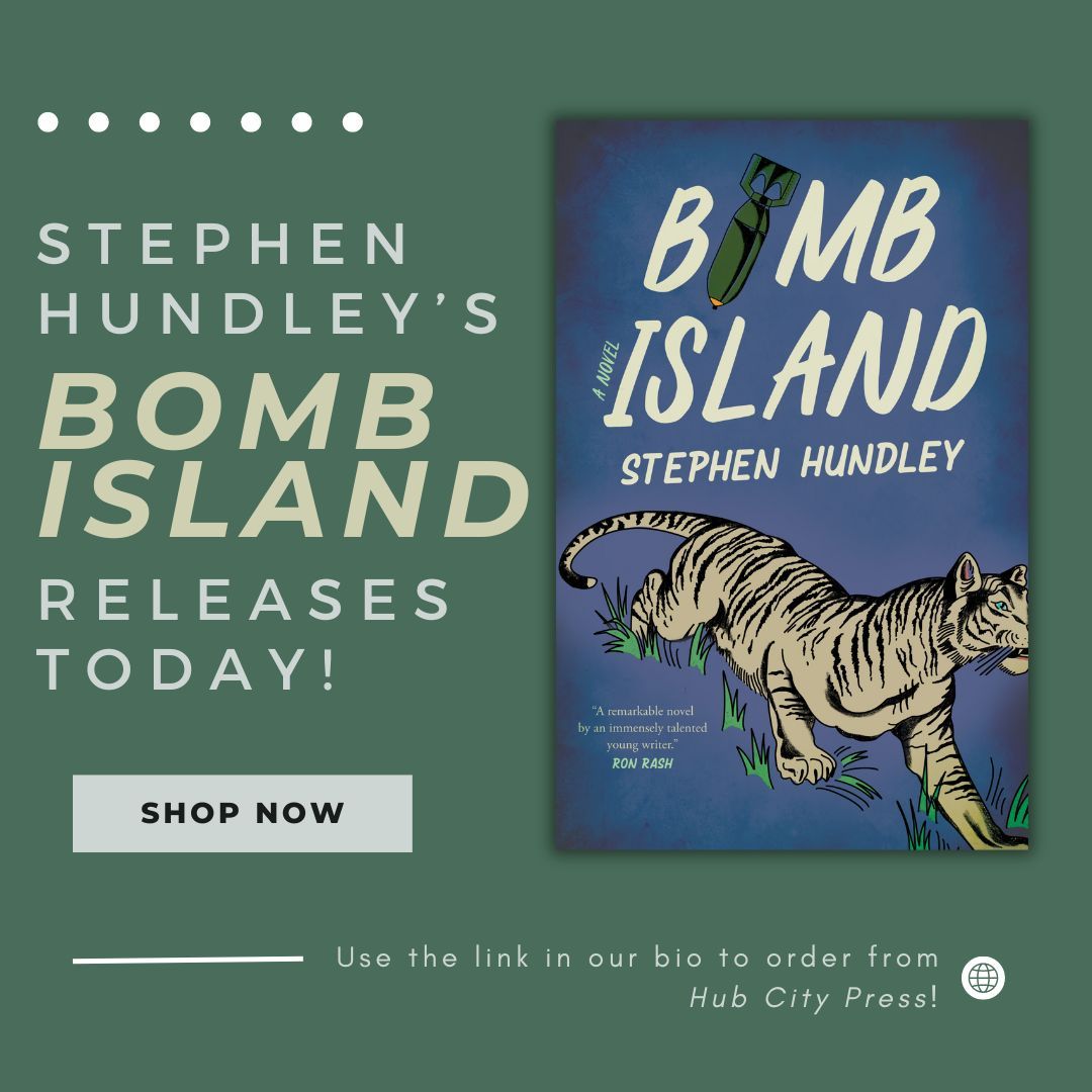 Part coming-of-age romance, part thriller, Bomb Island is a funny and fast-paced Southern summer set on an island near an unexploded atomic bomb. Use the link in our bio to purchase this novel by Stephen Hundley from Hub City Press! #newbook #fiction #novel