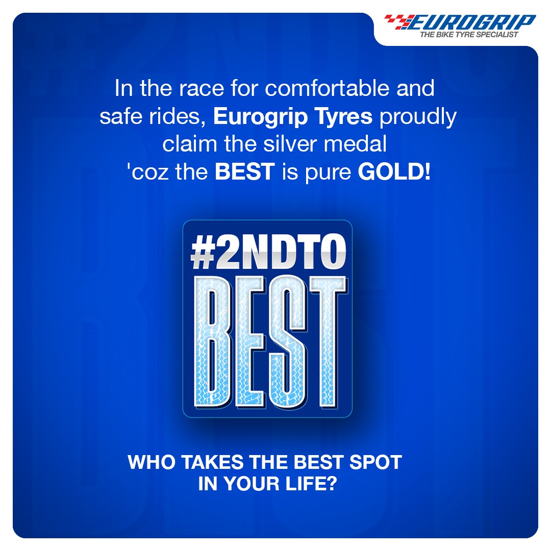 When the very BEST is out of this world, why even try reaching for the top spot! Who takes the top spot in your life? Let us know below.​ #2ndToBest #EurogripTyres #BikeTyreSpecialist #Comfort #Safety