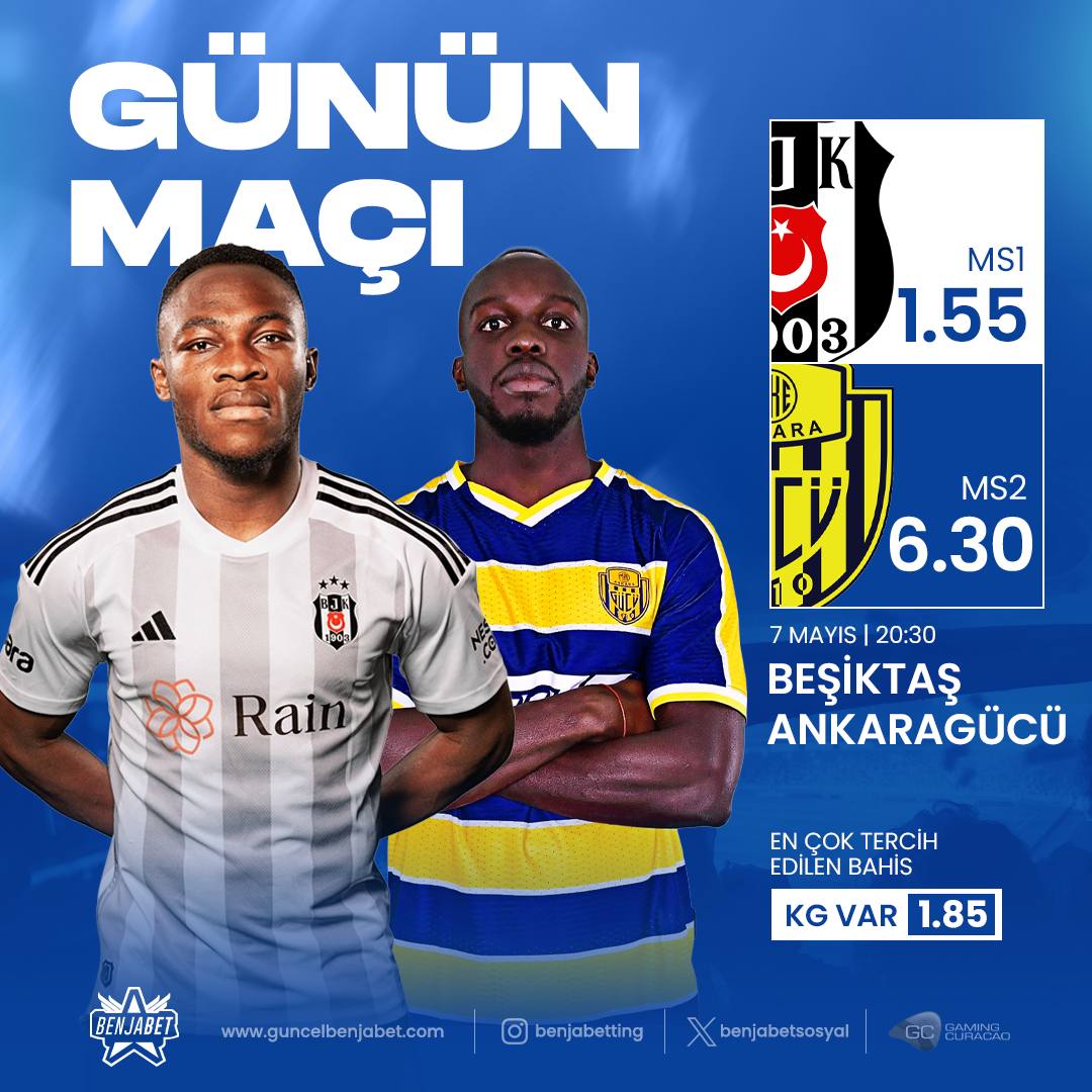 Kupada Finalistler Belli Oluyor! ⌛️ 🇹🇷 Türkiye Kupası yarı final rövanş maçında Beşiktaş ile Ankaragücü 0-0’ın rövanşında karşı karşıya geliyor! 🏆 Yüksek oranların adresi guncelbenjabet.com ‘a davetlisin! 🫵🏻