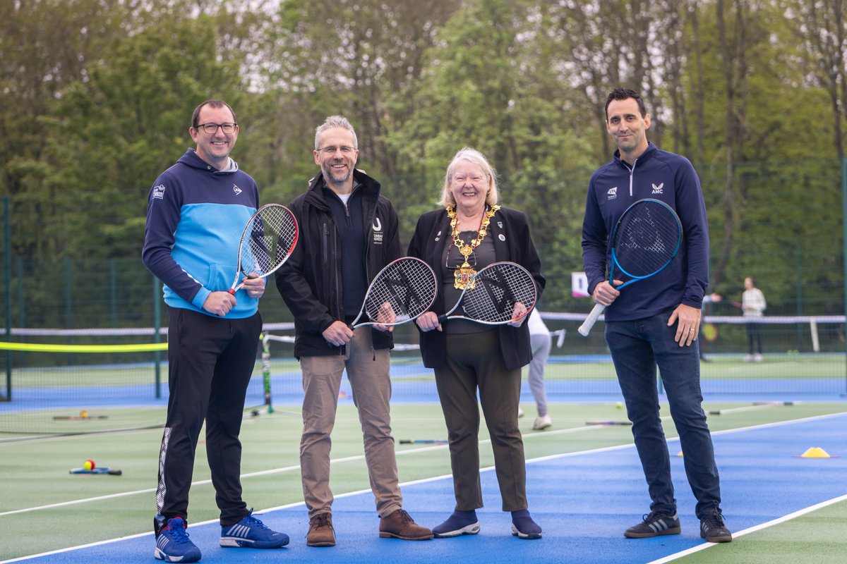 Thrilled to partner with @urbangreenncl to deliver a £183,000 UK Government and LTA Tennis Foundation investment, transforming six Newcastle upon Tyne park tennis courts! Thanks to @wedotennisuk for helping to celebrate the new courts with a Tennis Festival across the BH🎾