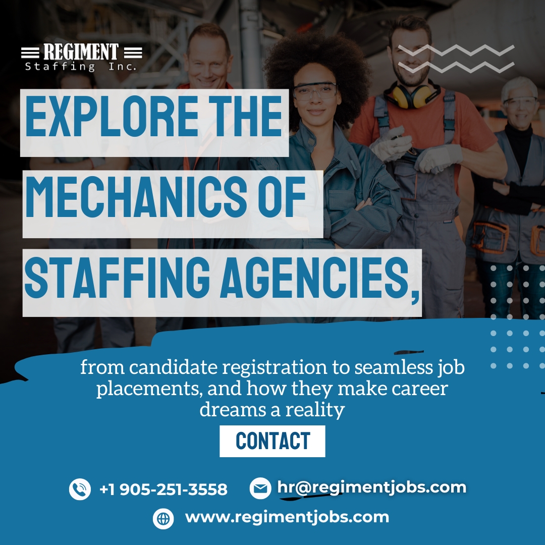 Regiment staffing Inc
☎+1 905-251-3558
✉️hr@regimentjobs.com
🌐regimentjobs.com
#staffing #staffingsolutions #staffingcompany #staffingagency #staffingservices #recruitment #Regiment #StaffingRecruiting #canadajobs