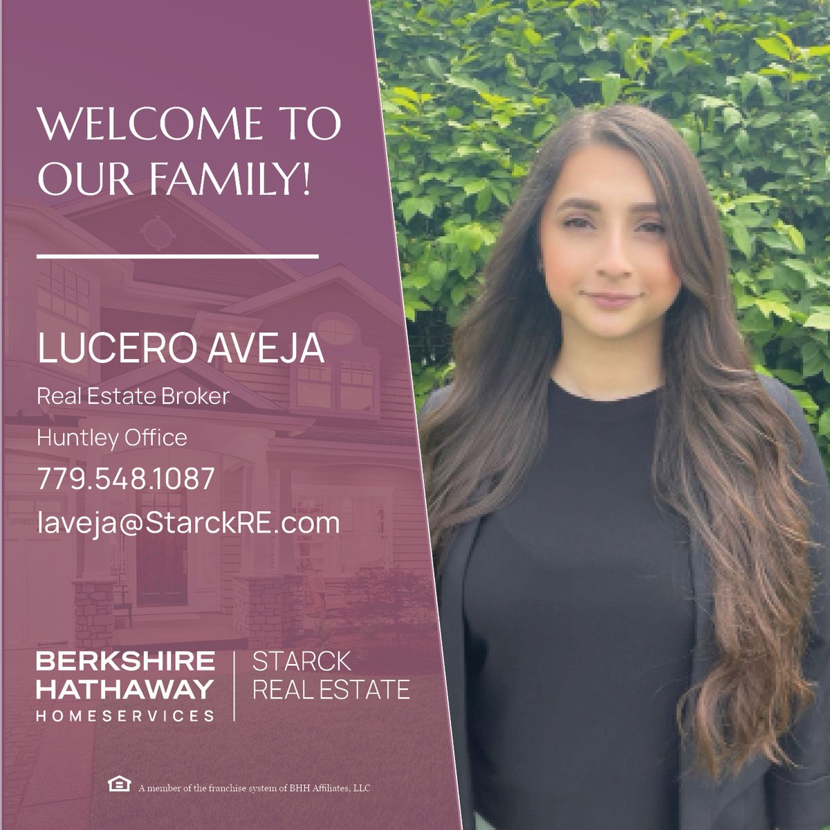We are thrilled to announce that Lucero Aveja has joined the Starck Family! Please join us in welcoming her! #BHHSrealestate #BHHSstarckrealestate #StarckRealEstate #ForeverBrand #ForeverAgent #ForEveryone #GTK #Integrity #Charitable #Knowledgeable