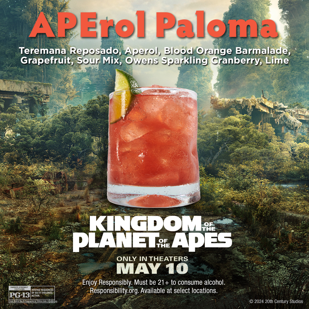 Enter the kingdom with a drink in hand. 😋 #KingdomOfThePlanetOfTheApes - now playing!