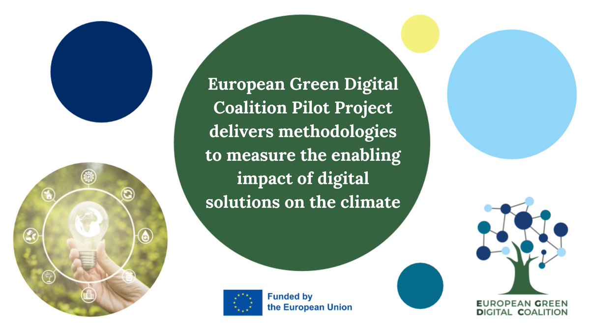 🌍To support the 🇪🇺#GreenDigitalTransformation, the @GDCoalition developed a science-based methodology to measure the net carbon impact of ICT solutions across sectors: #energy, #transport #construction, #manufacturing, #agriculture, #SmartCities.

ℹ️t.ly/ZSRmk