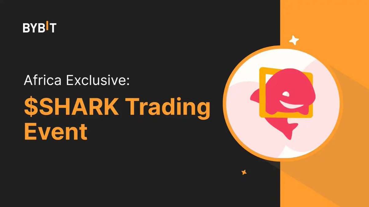 📢 Great News for Our African Community! 💫 We are excited to announce an exclusive event for our new users to celebrate the listing of $SHARK on Bybit. 💫 Simply deposit at least $100 and trade SHARK/USDT to earn a $10 Airdrop reward. ✍️ Learn more - announcements.bybitglobal.com/article/africa…