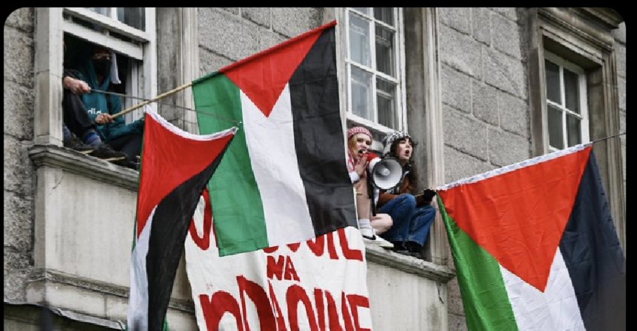 Great to see so many Trinity academics standing for the right to protest and against targeted attacks on our community members. Thank you, and solidarity! -- Iontach an rud é agus acadóirí na Tríonóide ar son cearta agóidíochta agus in aghaidh ionsaithe ar ár bpobal. Grmma!