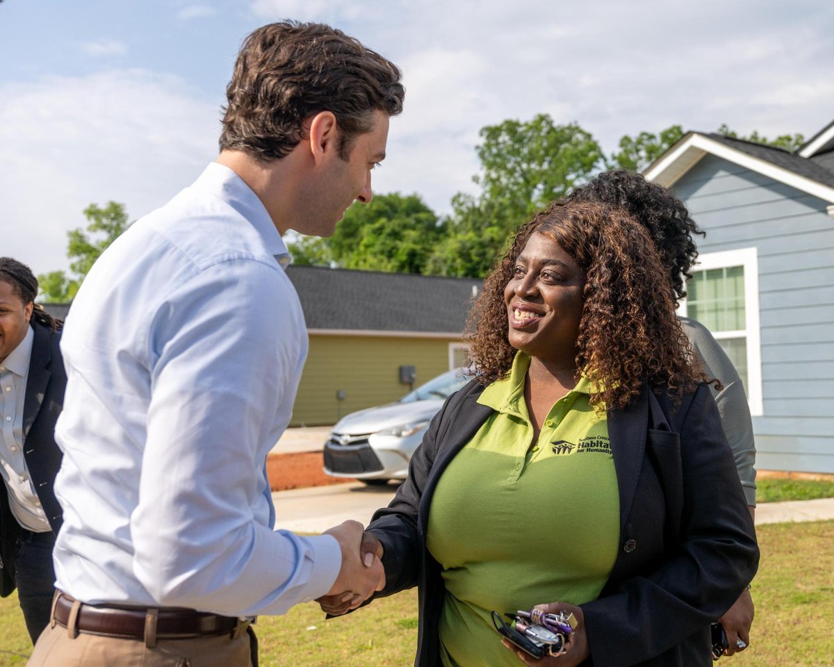 Yesterday, Sen. Ossoff announced he is delivering Federal resources to @SCHabitatFH to help build new affordable housing for Clayton County families.