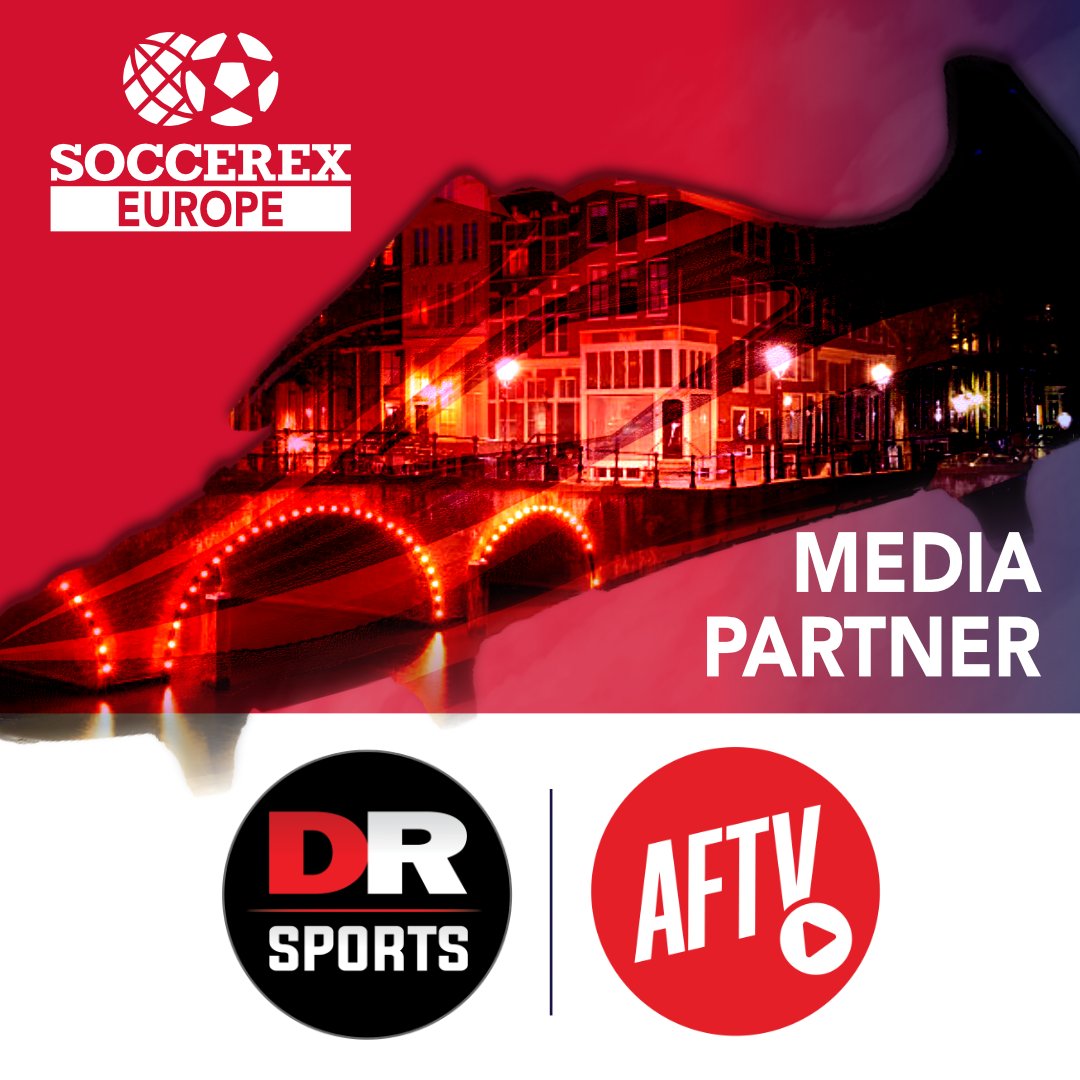 We are thrilled to announce that @AFTVMedia @drsportsmedia will be joining #soccerexeurope as a Media Partner at the @cruijffarena, this May 30th - 31st! ⚽ Join @ItsRobbieLyle, Founder and CEO of AFTV, DR Sports and Global Fan Network, and his team in Amsterdam, this May!