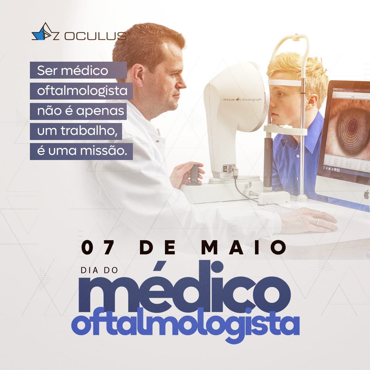 Hoje celebramos o dia do médico oftalmologista!

Na OCULUS Brasil, temos o privilégio de apoiar esses profissionais incríveis com equipamentos de ponta, contribuindo para sua missão de cuidar da saúde ocular. 

Agradecemos por sua dedicação incansável e paixão.

 #Oftamologia