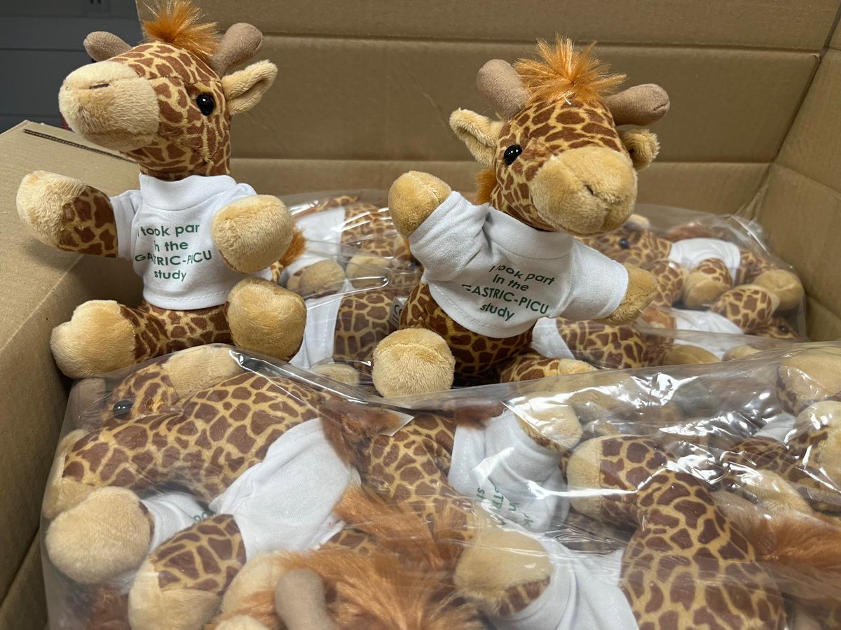 Children's Nurses always approve of cuddly toys for recruited patients 😊🦒 thank you @GASTRIC_PICU #BePartofResearch