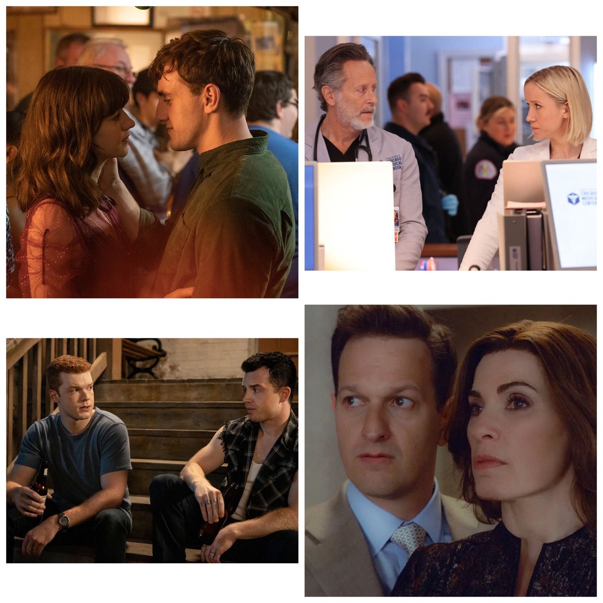 Stop! If you see this post, show me your top 4 ships, any fandom 
#NormalPeople #ChicagoMed #Shameless #TheGoodWife