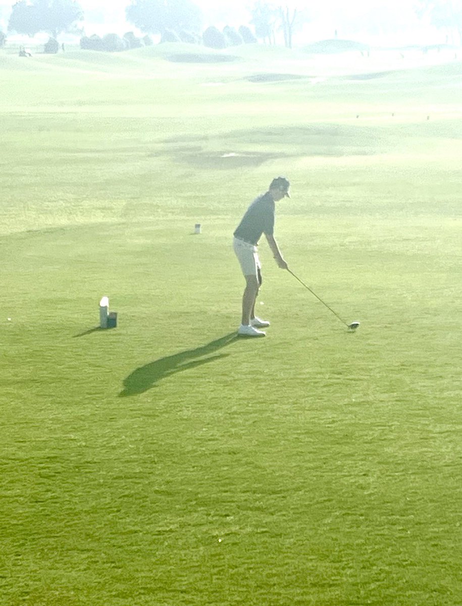 Elliana and Cole tee off bright and early to ignite Day 2 for the Knights! Expect an exciting day ahead!