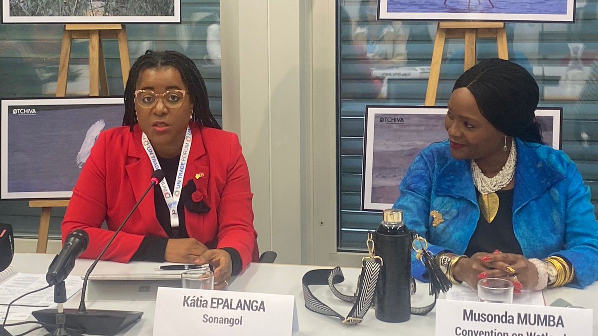 @RamsarConv @MumbaMusondam @Renee29Samuel @otchiva @OtchivaAngola @UNEP_Europe @CITES @IUCN @IUCN_ecosystem @WWF_Suisse 'Birds have been messengers on the state of our planet, whether it relates to food or weather.' -- @RamsarConv SG Musonda Mumba Speakers reaffirmed the necessity of protecting the environment and the restoration of #wetlands while highlighting the role #women and #youth play.