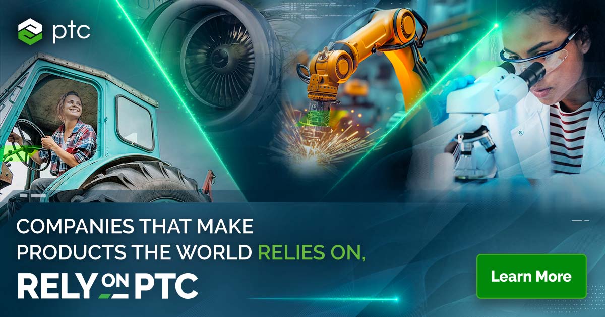 From planes to medical devices to computers, PTC’s unique portfolio of software solutions enables companies to transform how they design, manufacture, and service their products. Learn how companies that make products the world relies on, rely on PTC: ptc.co/G57E50Ryvwm