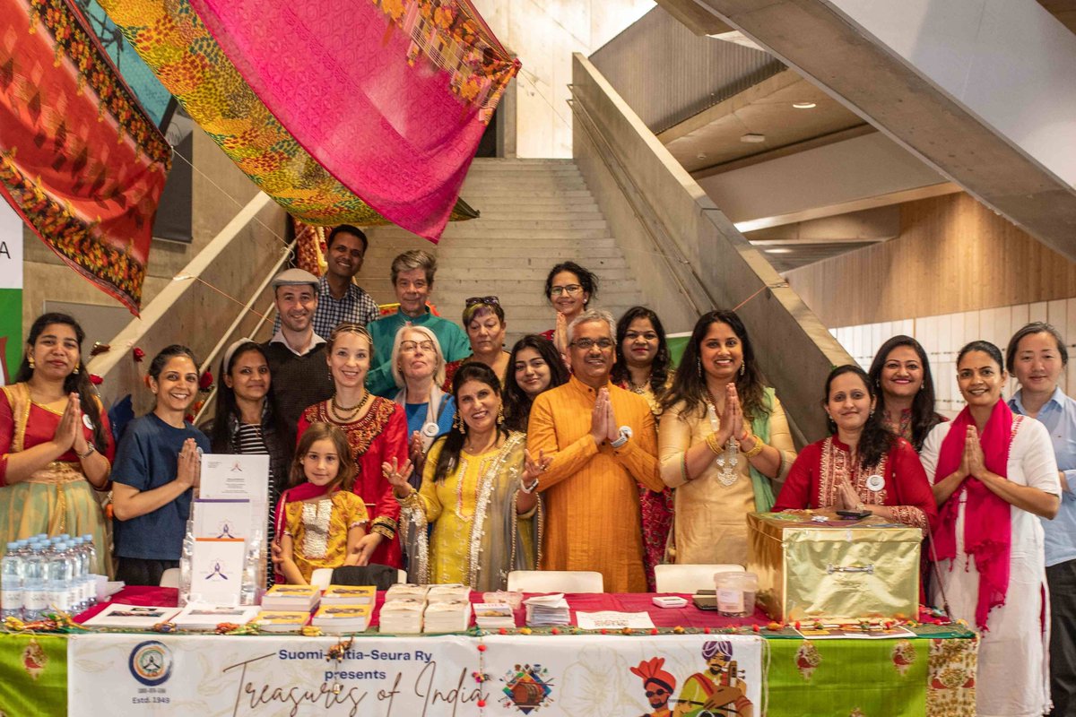 On May 18th, the sounds of Indian wedding bells will ring in Espoo as the 'Folklore 2024 - Treasures of India' event takes place at Otaniemen lukio: espoo.fi/en/news/2024/0…
