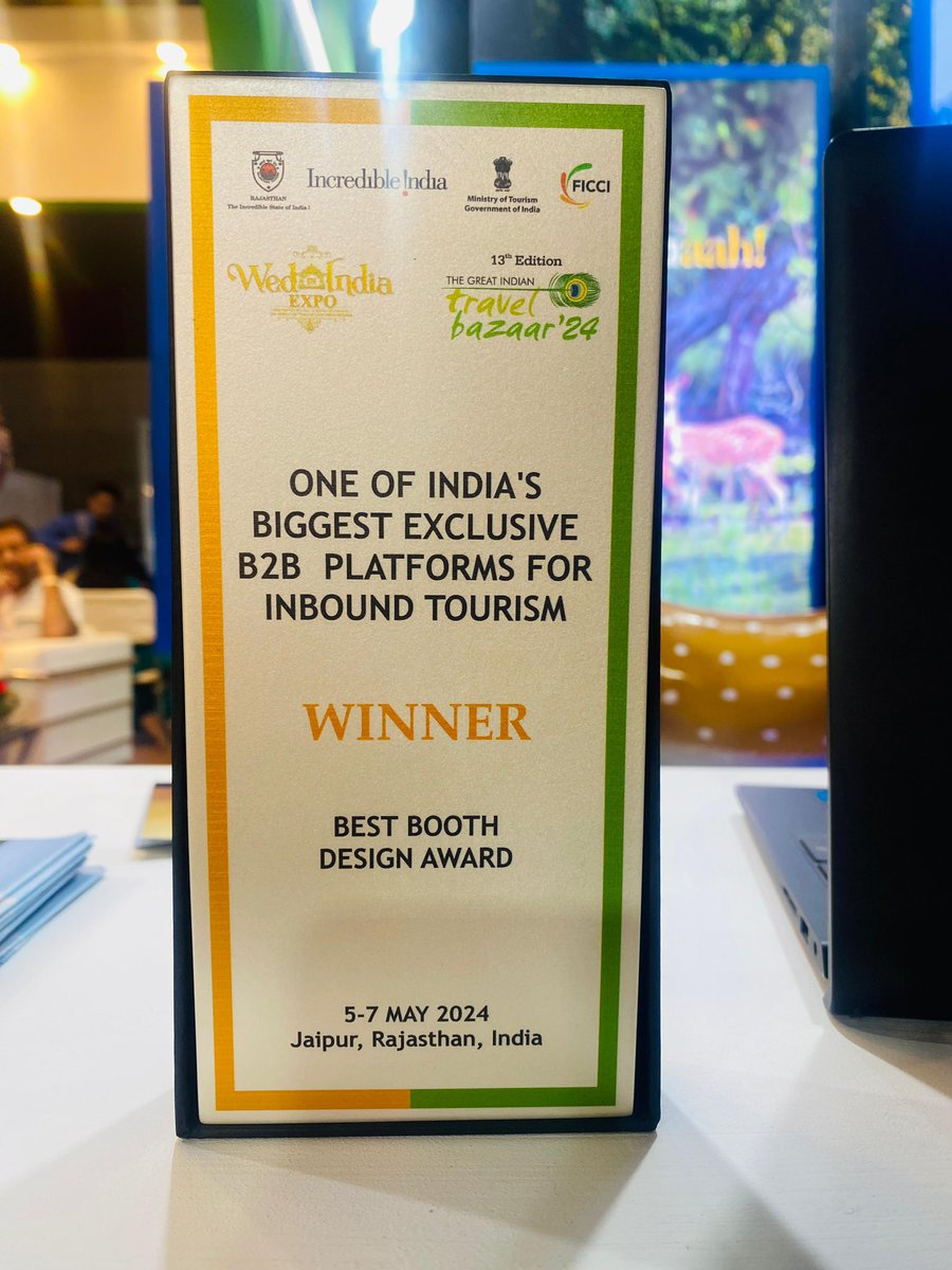 🏆 Winner Announcement 🏆 Odisha Tourism has been conferred with the Best Booth Design Award (Category : Public Sector) at the 13th Great Indian Travel Bazaar 2024, Jaipur #GITBJaipur #Odisha #odishatourism