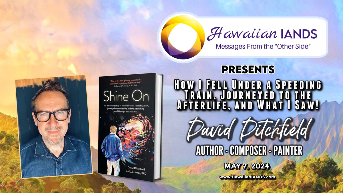 Shaun Lether (@metamorphicim) on Twitter photo TODAY! Tues. May 7🙏💜💛 How I Fell Under a Speeding Train, Journeyed to the Afterlife, and What I Saw with <a href="/DavidDitchfield/">David Ditchfield</a>
👉conta.cc/3QwFas8
#NDE #NearDeathExperience #SpiritualAwakening #AfterLife #SpiritualGrowth TODAY! Tues. May 7🙏💜💛 How I Fell Under a Speeding Train, Journeyed to the Afterlife, and What I Saw with <a href="/DavidDitchfield/">David Ditchfield</a>
👉conta.cc/3QwFas8
#NDE #NearDeathExperience #SpiritualAwakening #AfterLife #SpiritualGrowth