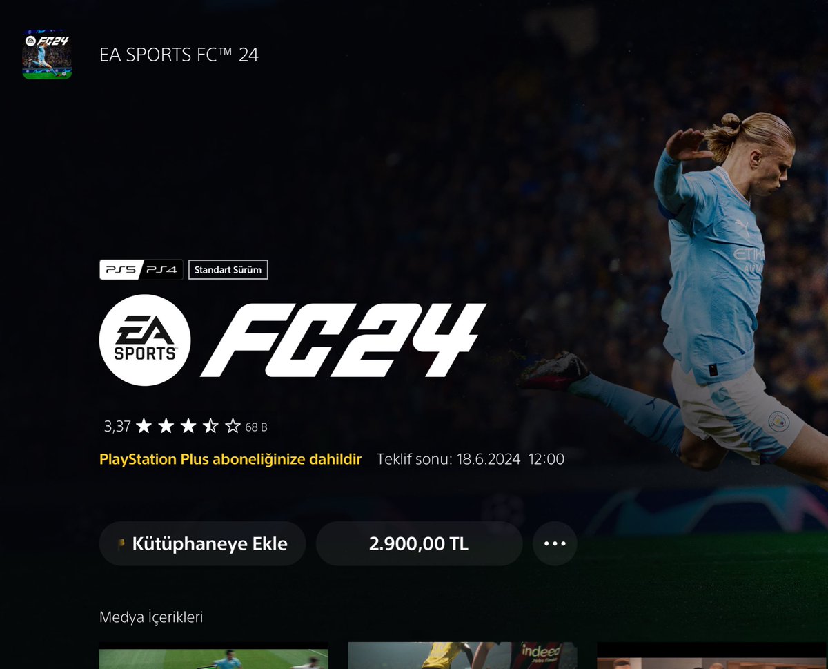 EA FC 24, PlayStation Plus kütüphanesine eklendi. ⭐️🎮 Oynamaya başlayabilirsiniz!