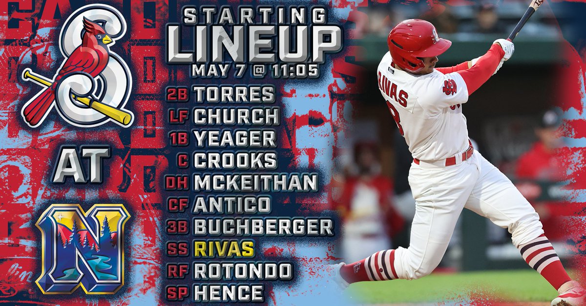 Up and at' em! Your Cardinals are set to start a six-game set in Arkansas against the Naturals. Day baseball for game one. 🏟️: Arvest Ballpark (Springdale, AR) ⚾️: 11:00 AM 📻: bit.ly/SPRradio | Classic Rock 106.7 📺: MiLB.tv | Bally Live