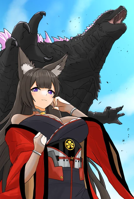 天城姉さんのボディガードWorld of Warshipsネタです#アズールレーン 