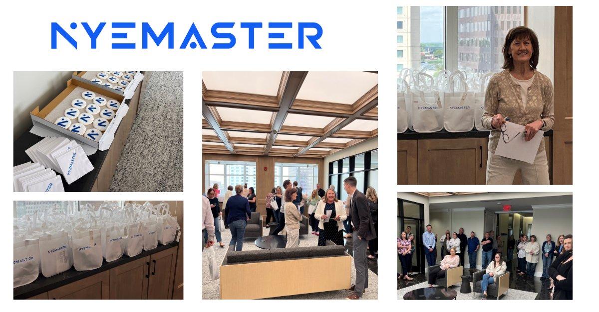 Yesterday we celebrated two exciting milestones in Nyemaster’s century-plus history: the launch of a refreshed brand featuring a bold new look and the official opening of our new lobby and conference room space on the 13th floor of the EMC Building in Des Moines!
