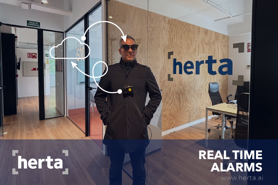 hertasecurity's tweet photo. 😊 Te esperamos en @TECNOSEC_Madrid, donde presentaremos nuestra innovadora solución de #realidadmixta para la identificación facial y de objetos mediante body cams. 

👋 ¡Ven a vernos en el stand C11! 

#Seguridad #ReconocimientoFacial #Innovación https://t.co/5aJg3sWUSu