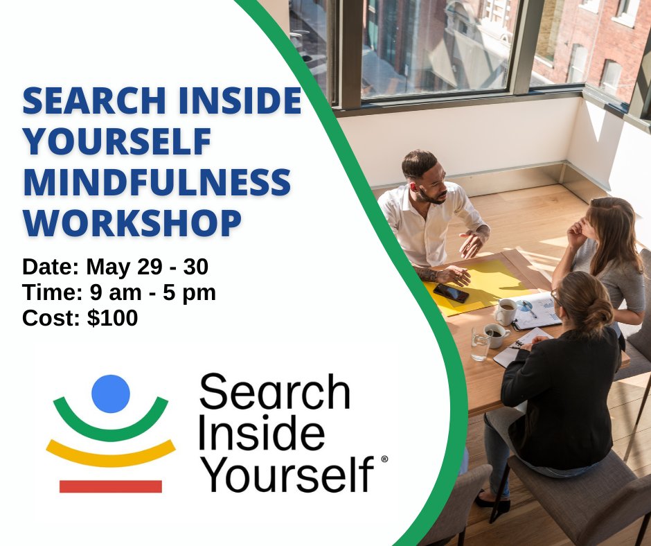 Join us for the Search Inside Yourself (SIY) Workshop! Developed at Google, now at ACT. SIY blends mindfulness, emotional intelligence & neuroscience to enhance leadership & well-being.

Date: May 29 - 30
Time: 9 am-5 pm
Cost: $100

Register today! (Link in bio)

#ACTforAlex