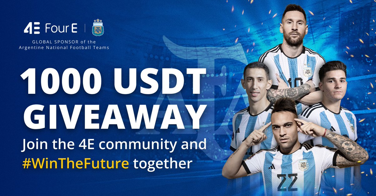 Football isn't just a game; it's a way of life ⚽️✨ At the #AFA, we're combining the passion of sports with the innovation of financial investment, in partnership with #4E Exchange. Join us as we redefine the game on and off the field. Be one of the lucky 20 to win 1000 USDT!