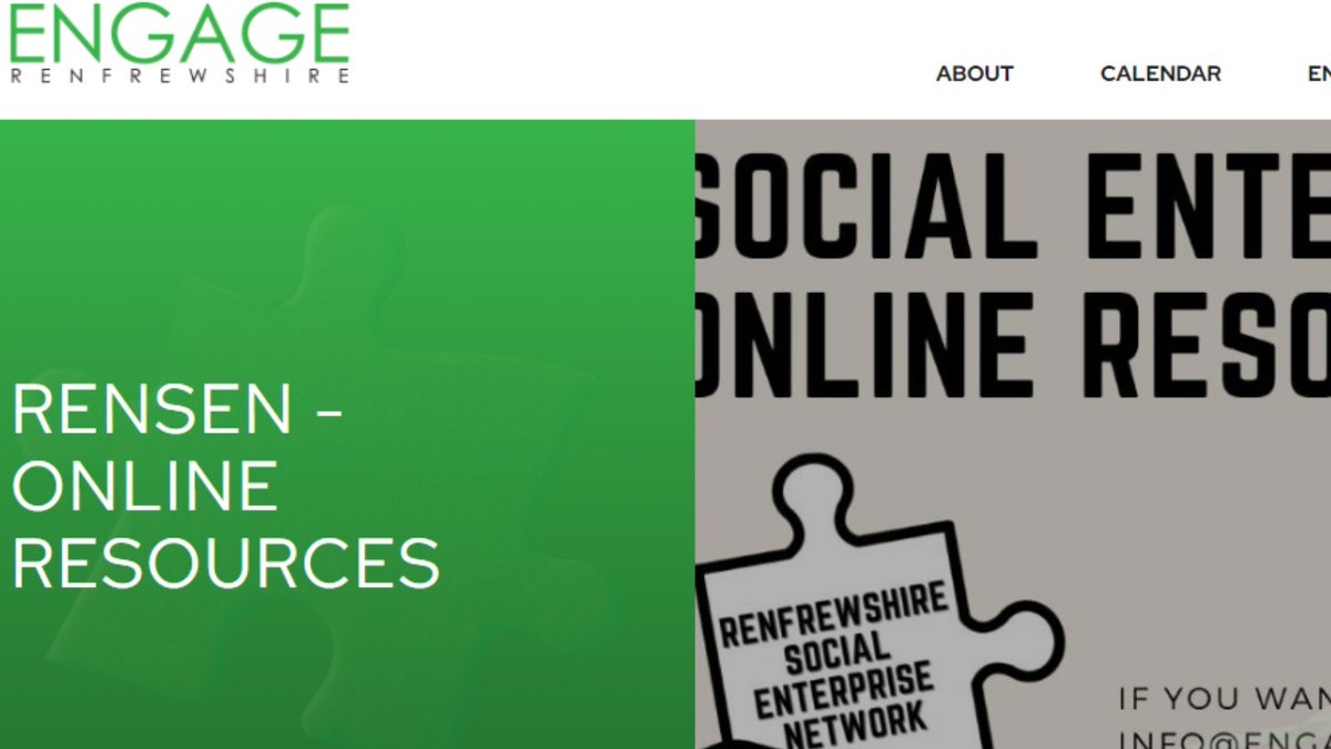 Take a look at the new online resource for RenSEN members. It's packed with links to info and advice for #SocEnt in #Renfrewshire😀 engagerenfrewshire.org/resources/rens… @EngageNews1