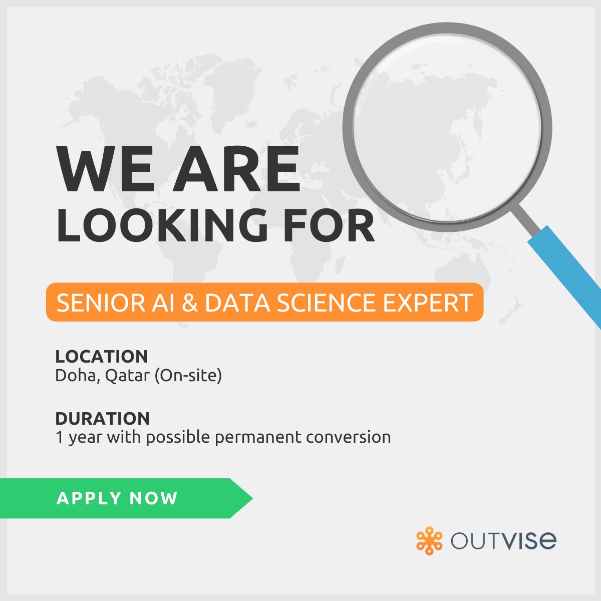 Our client is seeking a Senior AI and Data Science Expert. 🔎

Apply here 👉 outvise.com/sl/qqmnBY9IAQ

#OutviseProjects #Freelance #Hiringnow #MiddleEast