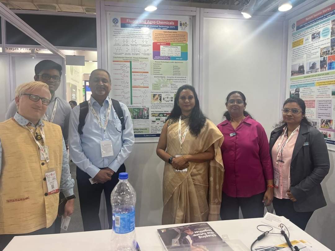 CSIR-IICT team led by Dr. D. Shailaja participated in the Two Day event of CHEMEXPO-2024 at BEC, Mumbai on 24th & 25th April 2024. The team displayed the potential technologies in the ‘Technology Showcase Arena’ of CHEMEXPO-2024. @CSIR_IND @DrNKalaiselvi @CSIR_NIScPR