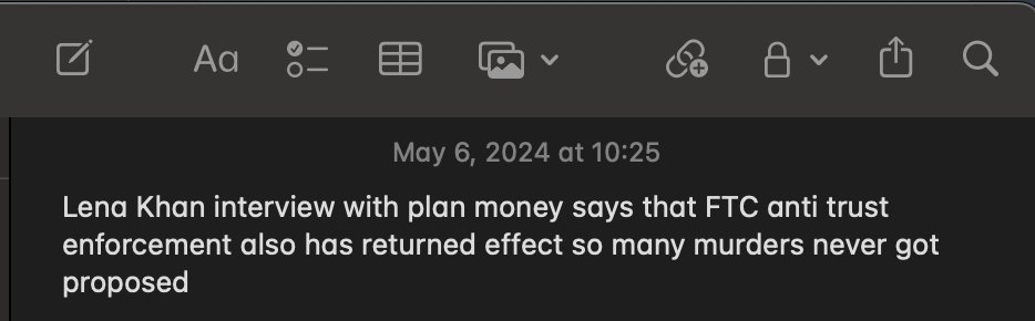 Siri improvements truly cannot come fast enough. Dictated this note and needless to say, FTC antitrust enforcement (probably) does not deter many murders. #AppleEvent