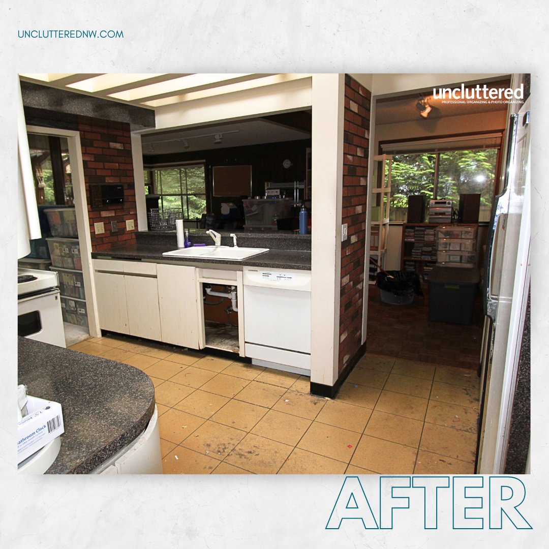 A lifetime of memories and treasures can fill every corner. Witness the incredible change in this kitchen after our estate clear-out service. Sorting through a lifetime is tough, but we're here to make it easier! ✨ #TransformationThursday #EstateClearOut