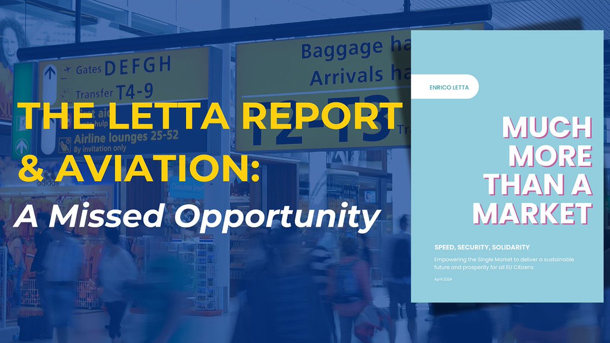 “A missed opportunity for aviation” – ACI EUROPE Director General delivers his reading of the recent Letta Report & other news in today’s Aviation Express. Read more 👉shorturl.at/nwLR5