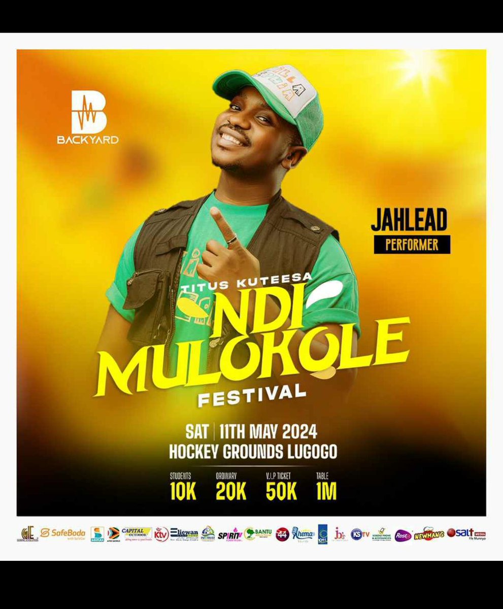 You wouldn't want to miss JahLead would you?
#NdiMulokoleFest24
