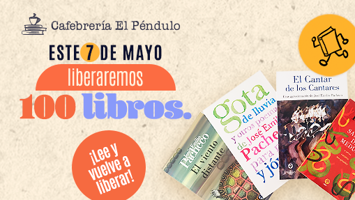 El_Pendulo's tweet image. 📚🪽¡Únete a #Librolibre! Como cada 7 de mes, liberaremos 100 libros para que circulen y sean leídos una y otra vez. Si encuentras uno recógelo, léelo, y libéralo para que más personas lo lean. Conoce más de este movimiento 👉: bit.ly/3aEf1Wj