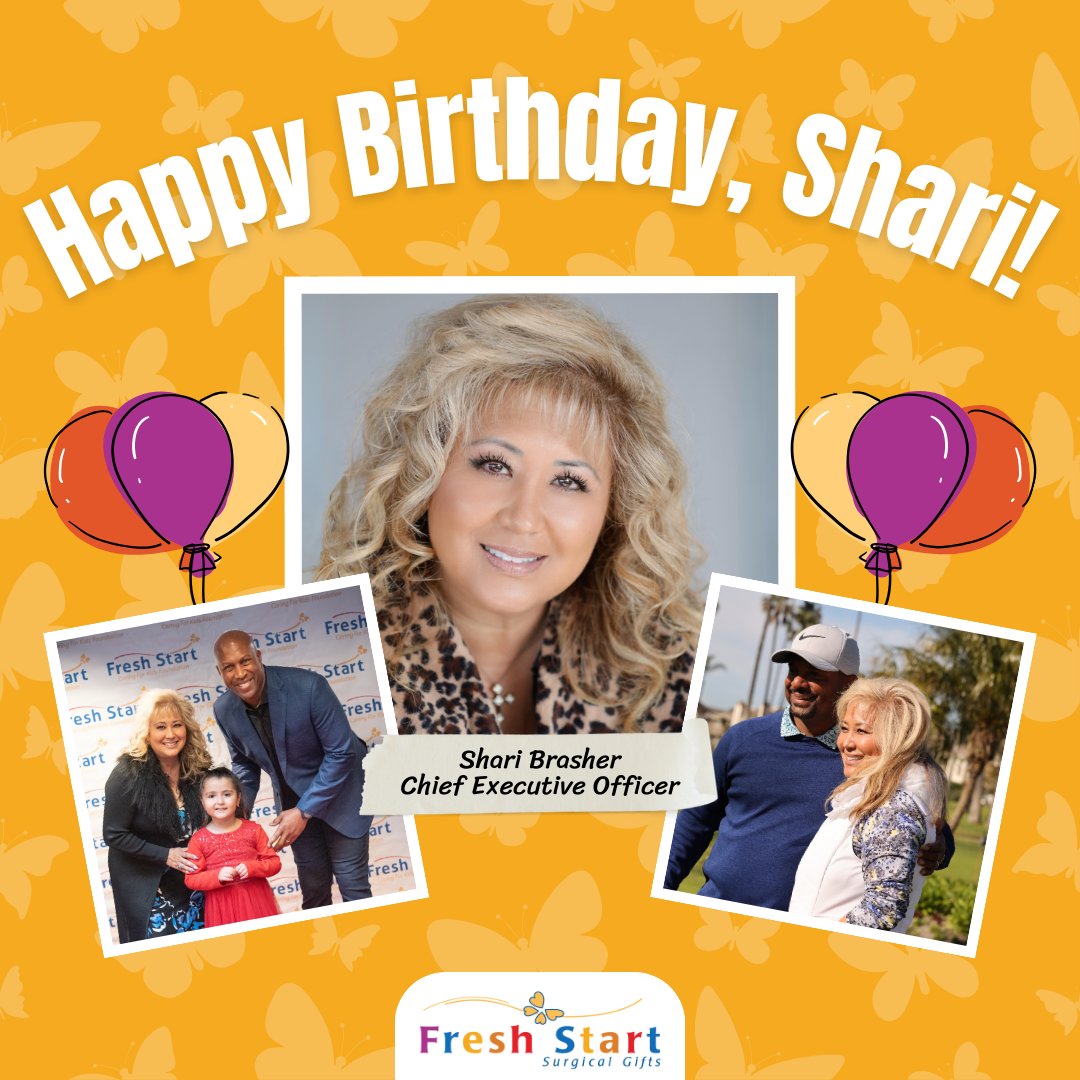 Today, we celebrate Fresh Start’s CEO, Shari Brasher. Thank you for being an incredible source of inspiration and an example of great leadership. Most importantly, thank you for giving us this space to bring hope and transform the lives of children in need.💙